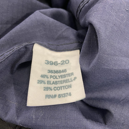 Carhartt　カーハート　長袖ワークシャツ　ボタンダウンシャツ　ダブルポケット　紺　ネイビー　Lサイズ