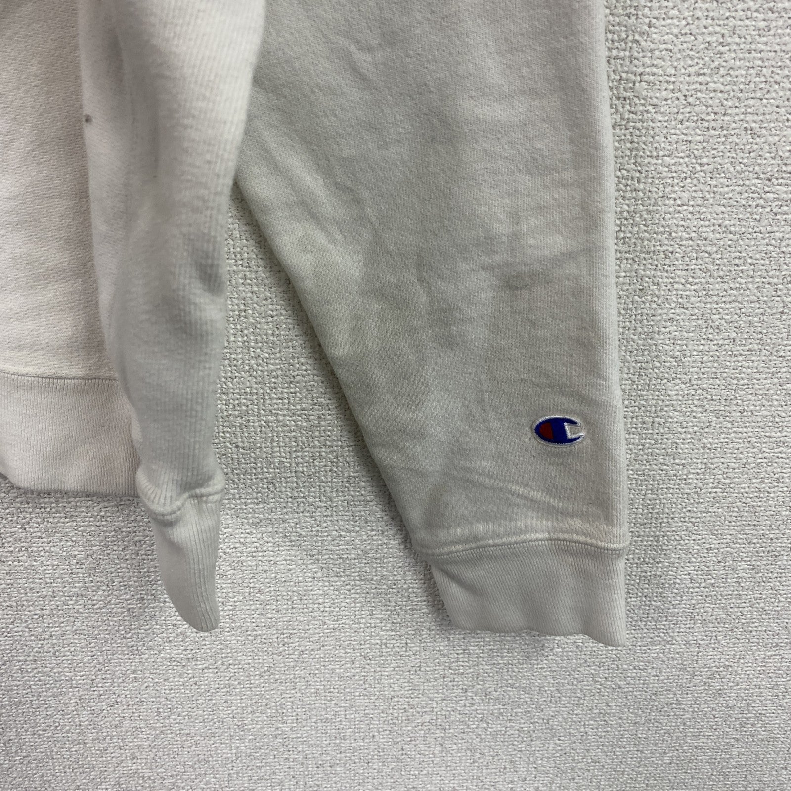 Champion　チャンピオン　リバースウィーブ　スウェット/トレーナー　ヘビーウエイト　刺繍ロゴ　現行　白　ホワイト　Lサイズ　古着