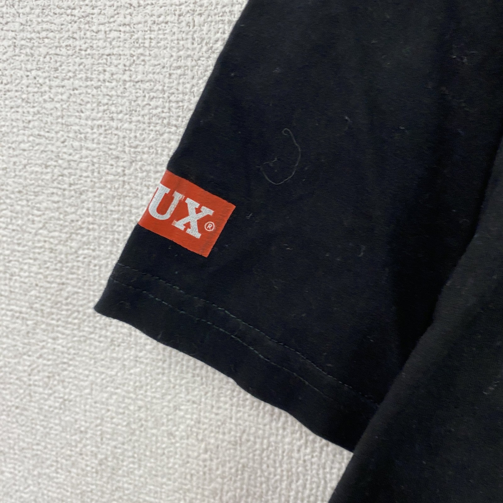 B&C　半袖プリントTシャツ　両面プリント　ROOF ROCKER　ハンマー　アーチプリント　デカロゴ　黒　ブラック　Mサイズ　古着