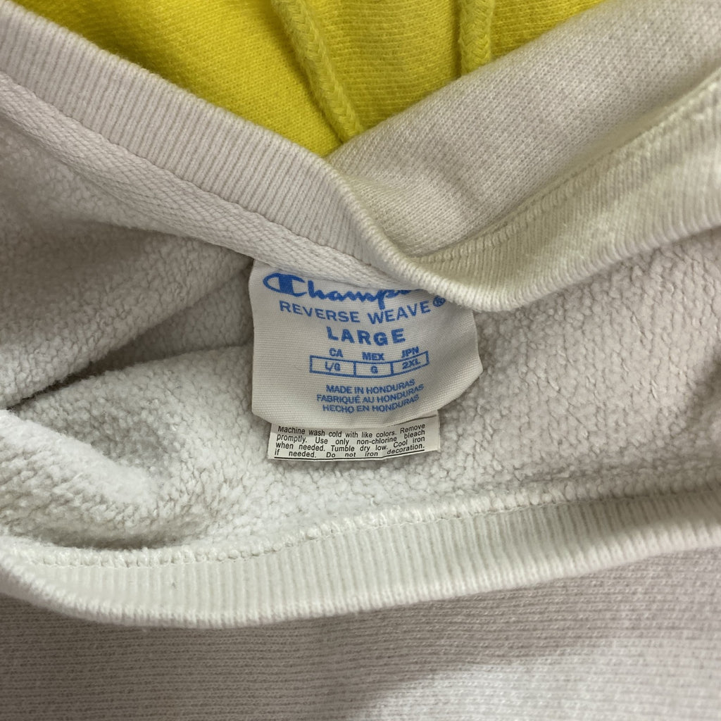 Champion　チャンピオン　リバースウィーブ　スウェット/トレーナー　ヘビーウエイト　刺繍ロゴ　現行　白　ホワイト　Lサイズ　古着