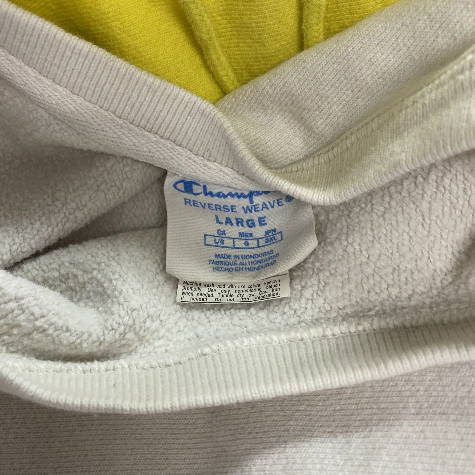 Champion　チャンピオン　リバースウィーブ　スウェット/トレーナー　ヘビーウエイト　刺繍ロゴ　現行　白　ホワイト　Lサイズ　古着