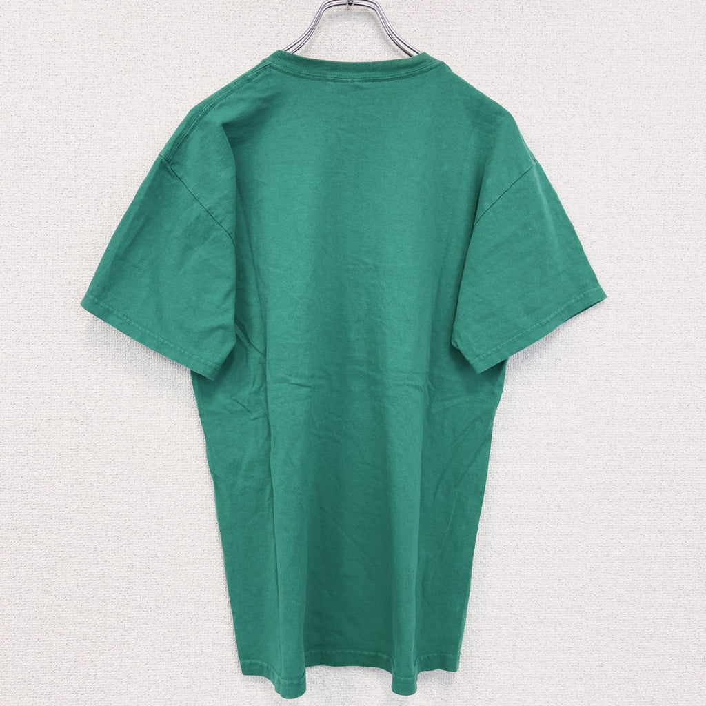 GILDAN ギルダン　半袖プリントTシャツ　OBAMA オバマ　元アメリカ大統領　緑　グリーン　Mサイズ カットソー メンズ 古着