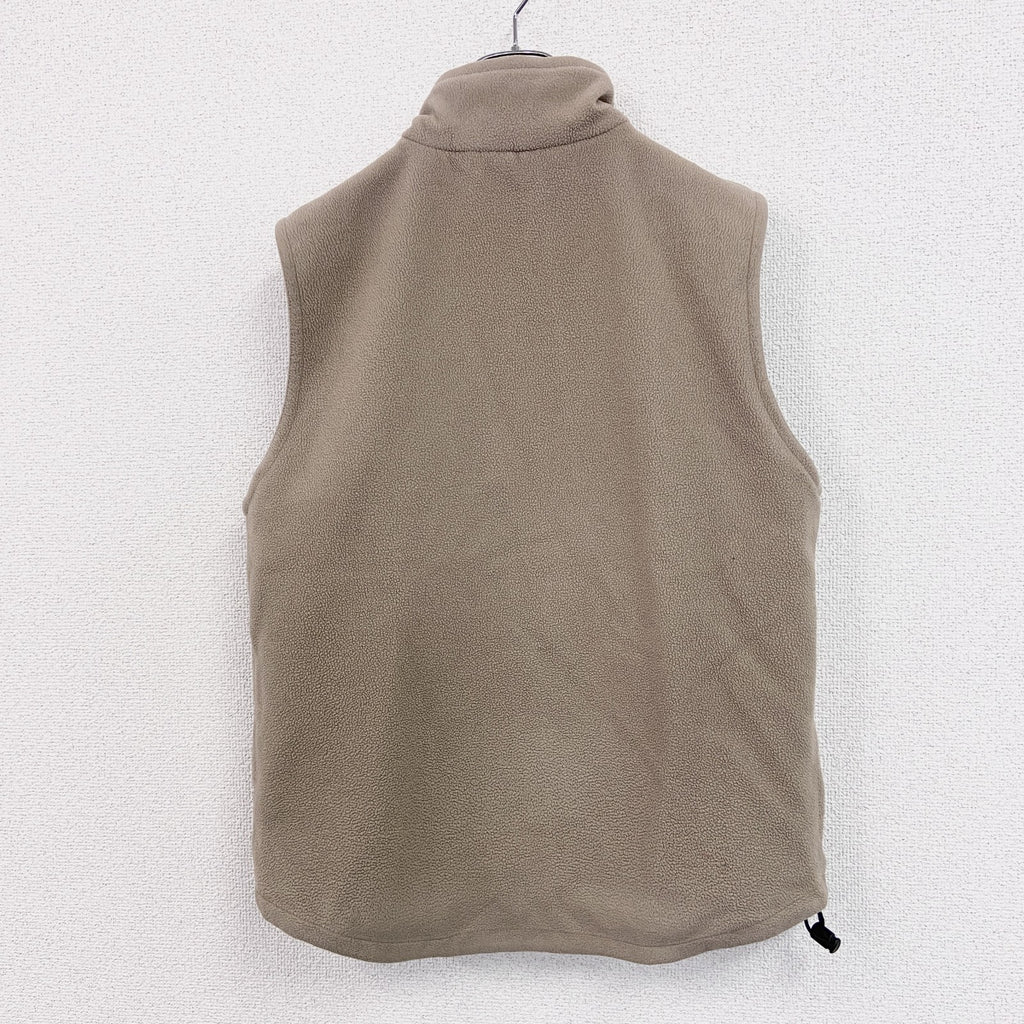 00s　OLD UNIQLO　オールドユニクロ　フルジップフリースベスト　リバーシブル　ヴィンテージ　ベージュ　古着