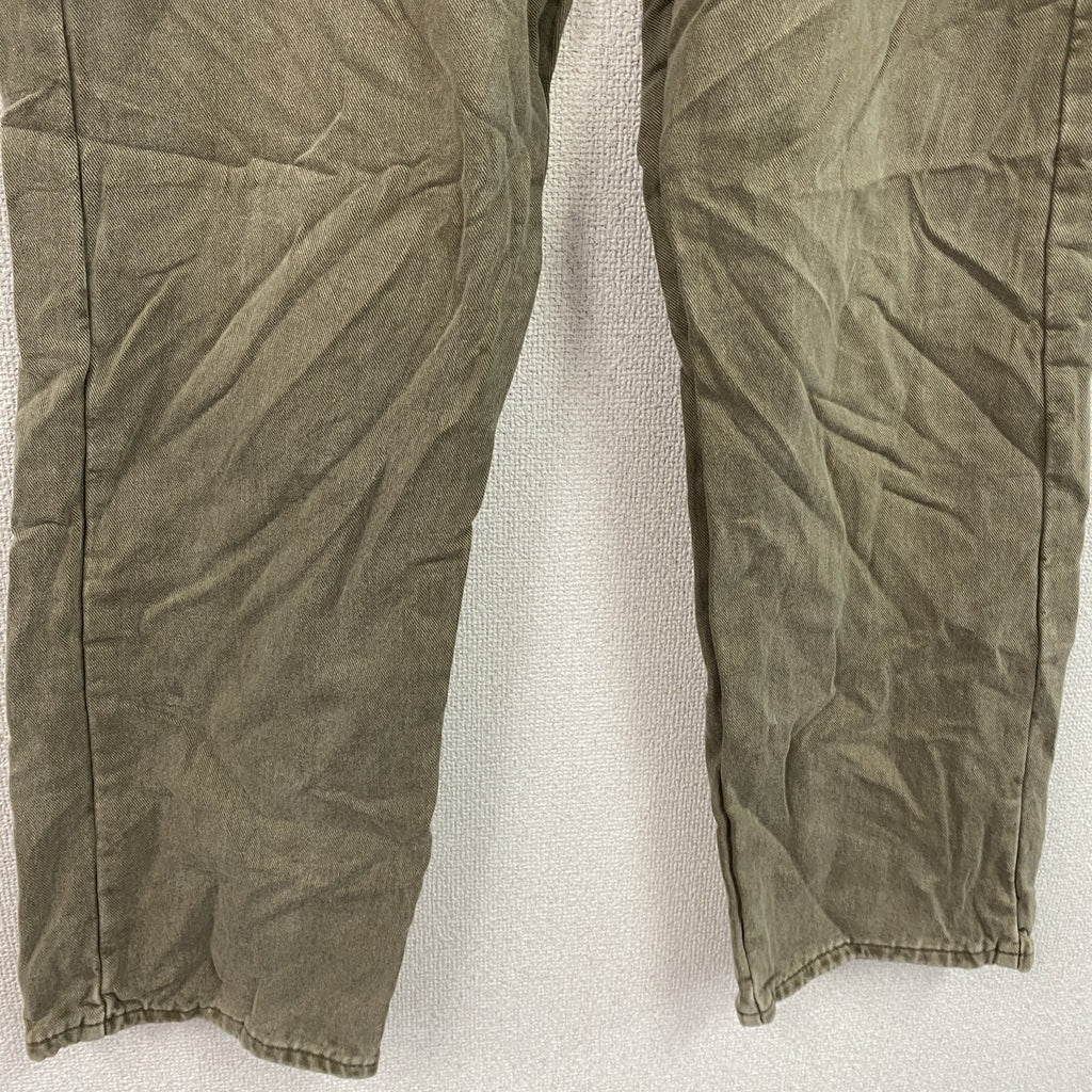 ～00s　L.L.Bean　エルエルビーン　デニムパンツ/ジーンズ　ジップフライ　革パッチ　ネル生地ライナー　茶色　ブラウン　W37サイズ　古着