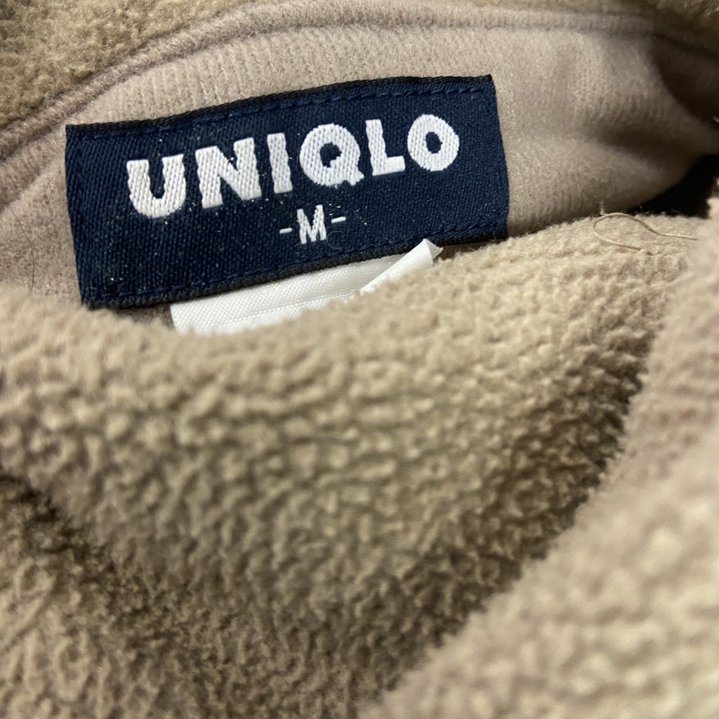 00s　OLD UNIQLO　オールドユニクロ　フルジップフリースベスト　リバーシブル　ヴィンテージ　ベージュ　古着