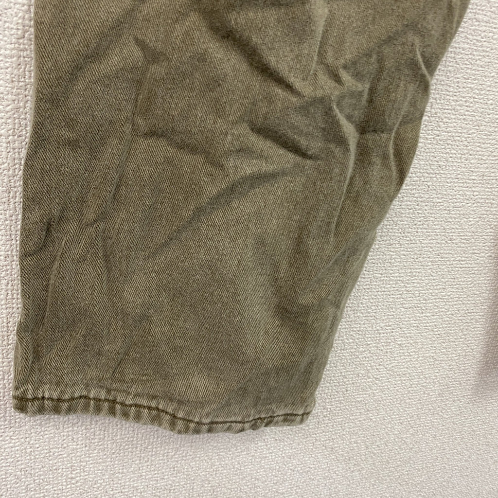 ～00s　L.L.Bean　エルエルビーン　デニムパンツ/ジーンズ　ジップフライ　革パッチ　ネル生地ライナー　茶色　ブラウン　W37サイズ　古着