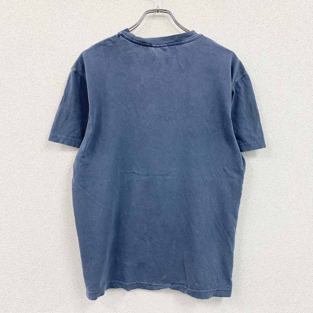 Weird Fish　ウィアードフィッシュ　半袖プリントTシャツ　ワンポイント　青　ブルー　Sサイズ　古着