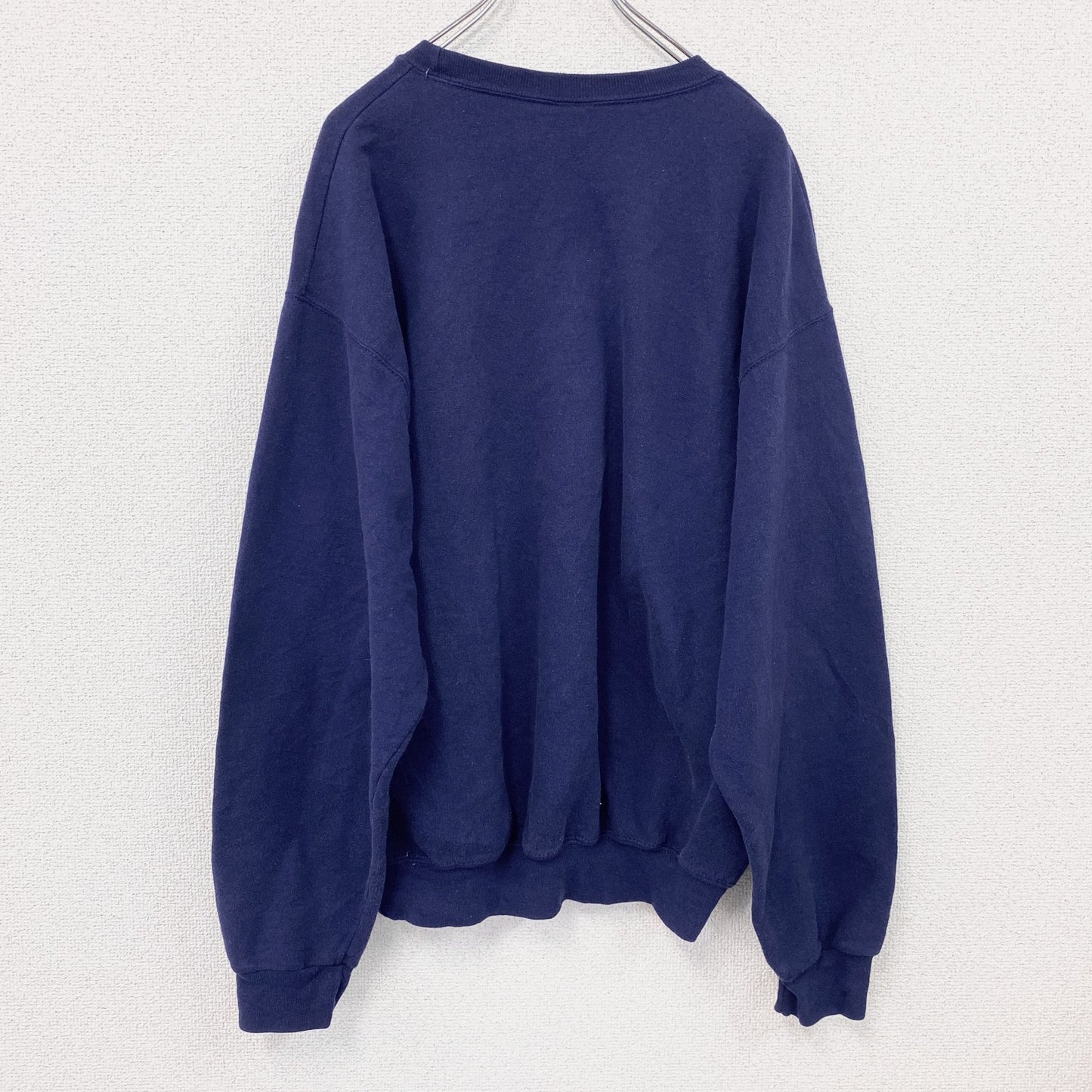 80s　JERZEES　スウェット/トレーナー　カレッジタイプ　ヴィンテージ　紺　ネイビー　Lサイズ