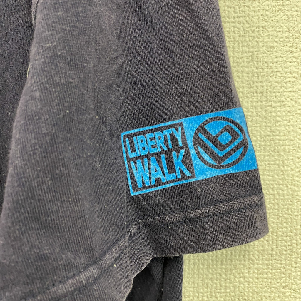 Liberty Walk　半袖プリントTシャツ　紺　ネイビー　Lサイズ　