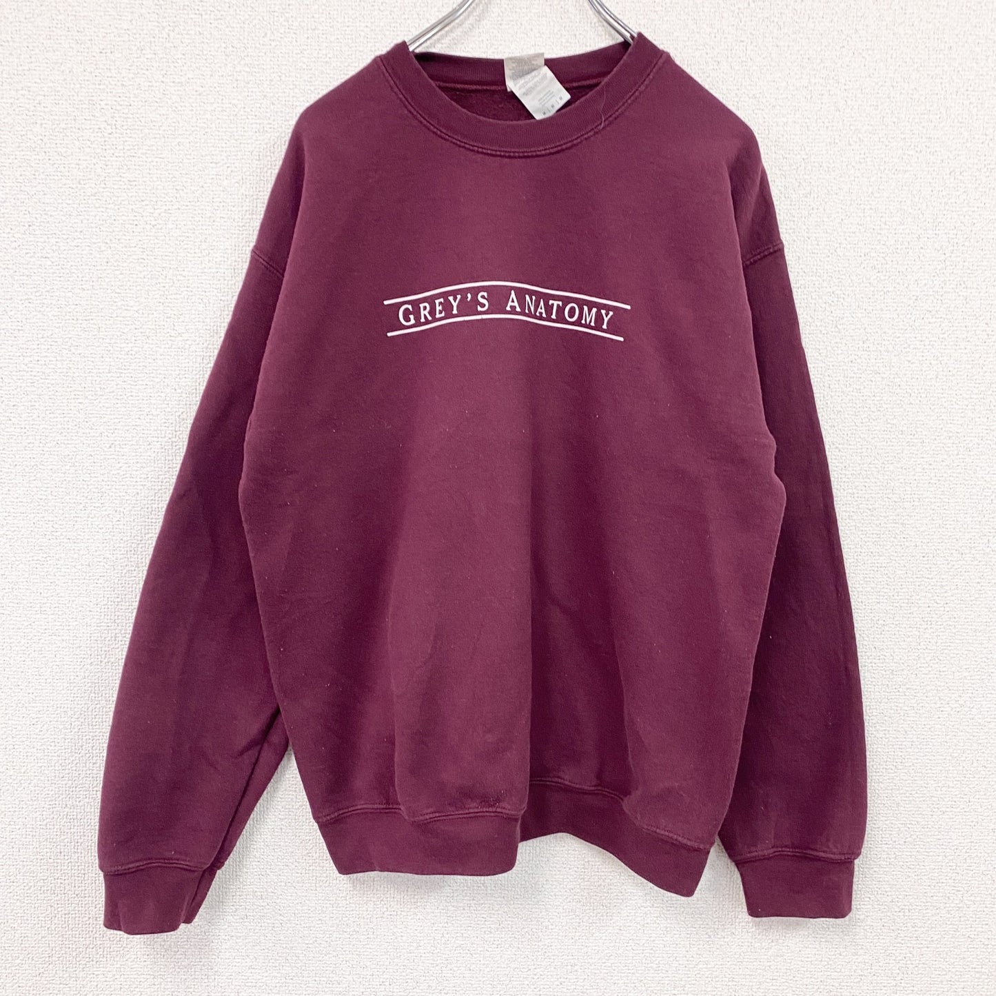 GILDAN　ギルダン　Grey's Anatomy　スウェット/トレーナー　海外ドラマ　ボルドー　Mサイズ