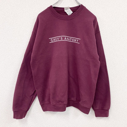 GILDAN　ギルダン　Grey's Anatomy　スウェット/トレーナー　海外ドラマ　ボルドー　Mサイズ
