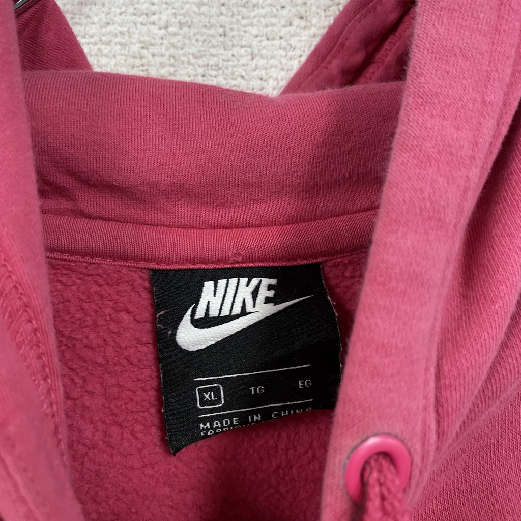 NIKE　ナイキ　スウェットパーカー/フーディー　スウッシュ　ピンク　XLサイズ　古着