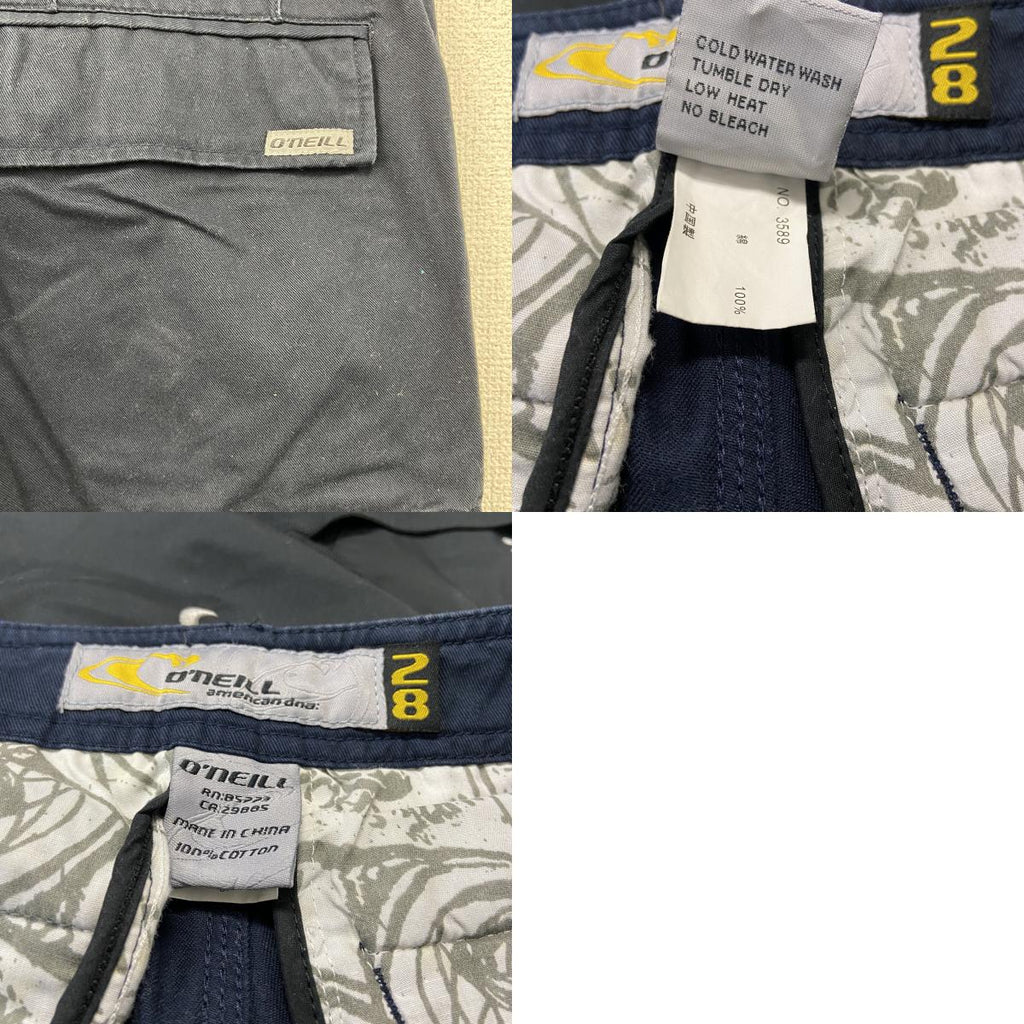 O'NEILL　オニール　カーゴパンツ　ジップフライ　紺　ネイビー　古着