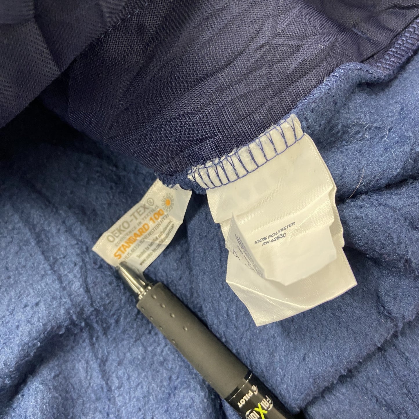 LAND’S END　ランズエンド　シンチラスナップTタイプ　フリースジャケット/ボアジャケット　ブルー　青　XL