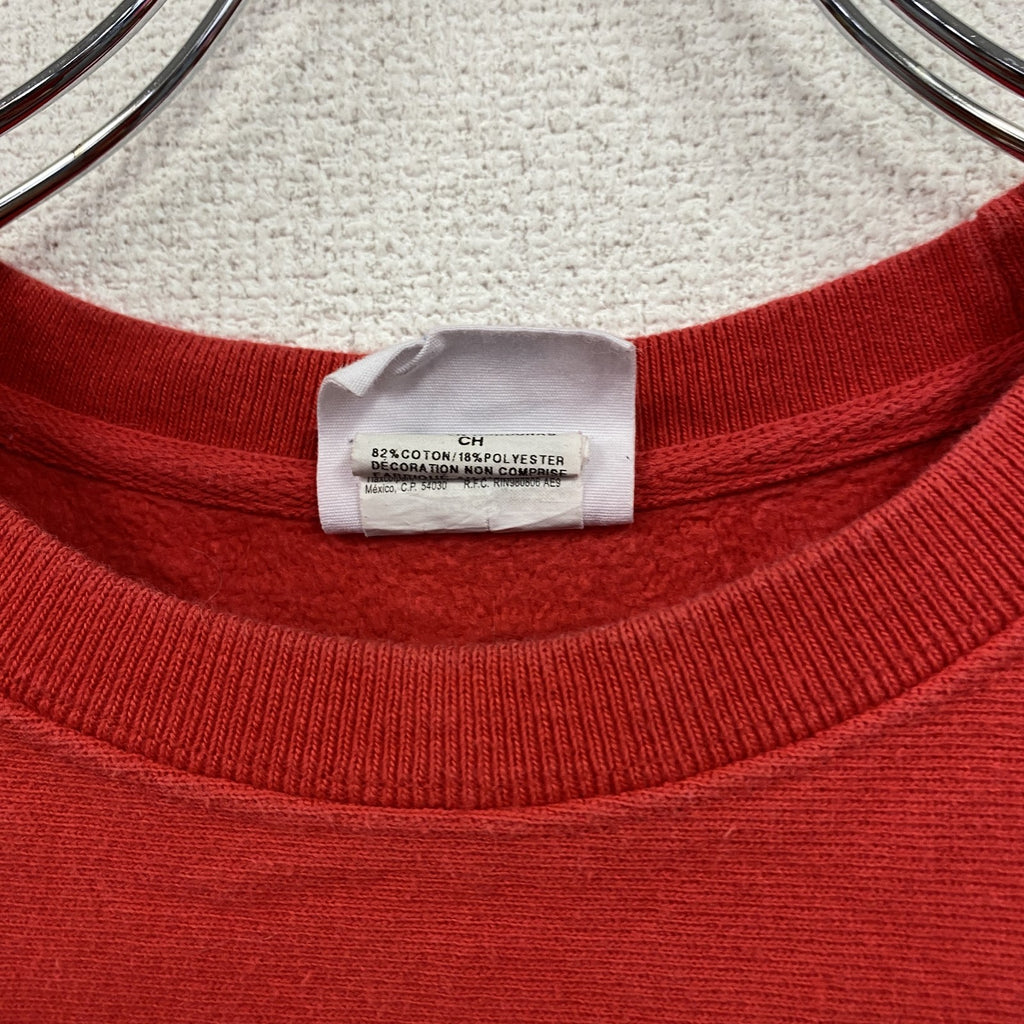 Champion　チャンピオン　リバースウィーブ　スウェット/トレーナー　ヘビーウエイト　刺繍ロゴ　現行　赤　レッド　Sサイズ　古着