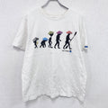 KAVU　カブー　半袖プリントTシャツ　バックトゥネイチャー　白　ホワイト　Lサイズ　古着