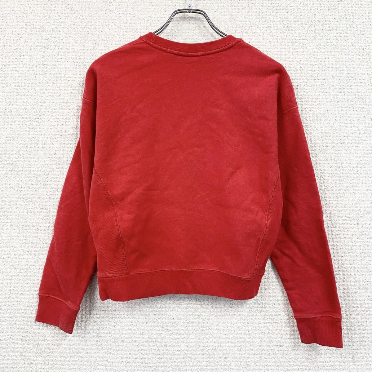 Champion　チャンピオン　リバースウィーブ　スウェット/トレーナー　ヘビーウエイト　刺繍ロゴ　現行　赤　レッド　Sサイズ　古着