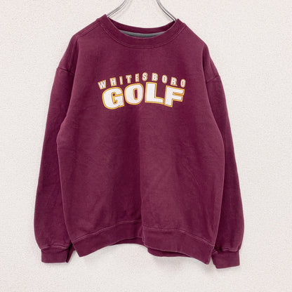 GILDAN　スウェット/トレーナー　カレッジタイプ　ボルドー　Mサイズ