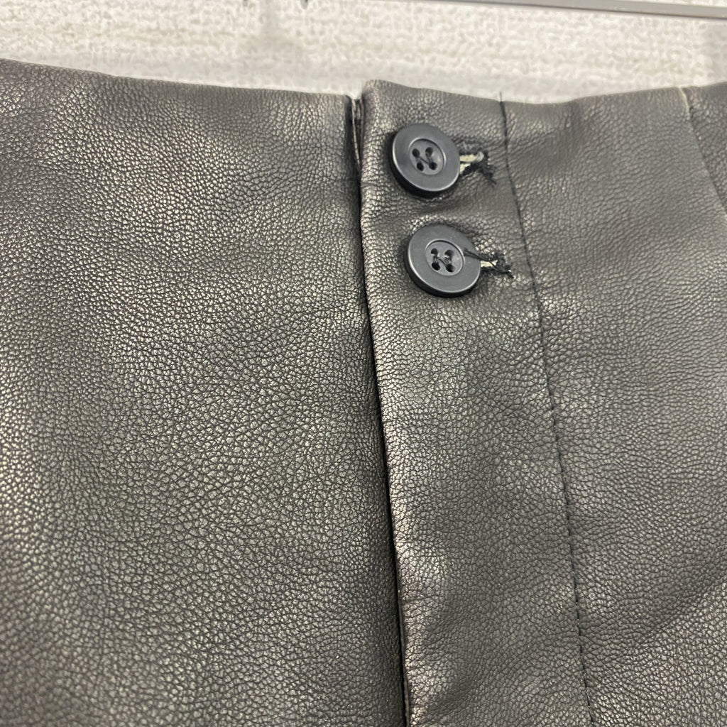 Kastane　カスタネ　レザーハーフパンツ/ショートパンツ　黒　ブラック　Fサイズ　古着