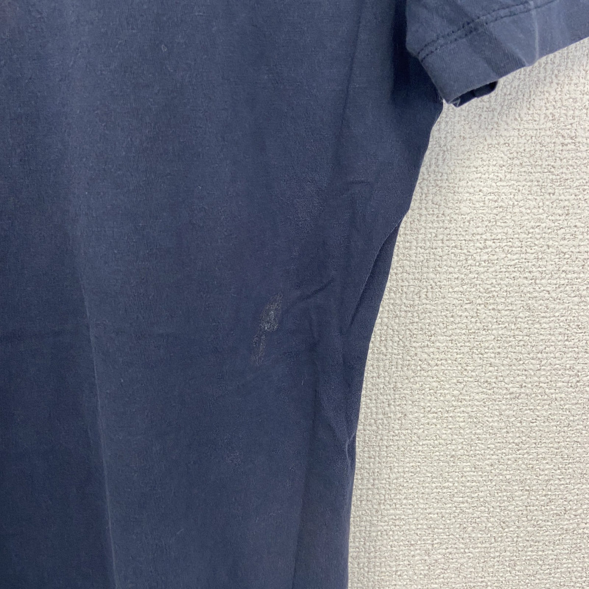 NIKE ナイキ　半袖ビックプリントTシャツ　ワンポイントロゴプリント　ネイビー　紺　クルーネック　Mサイズ　古着