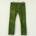 Levi's　リーバイス　505　デニムパンツ　ジップフライ　緑　グリーン　W34サイズ ジーンズ メンズ コットン 古着