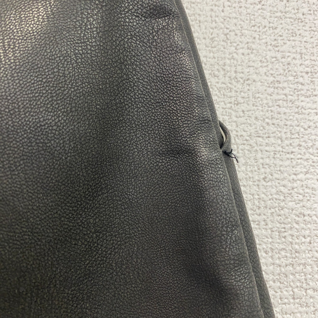 Kastane　カスタネ　レザーハーフパンツ/ショートパンツ　黒　ブラック　Fサイズ　古着