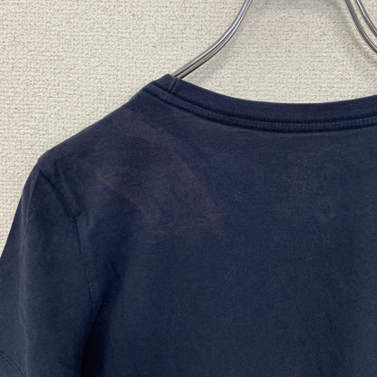 古着 used　NIKE ナイキ　半袖ビックプリントTシャツ　ワンポイントロゴプリント　ネイビー　紺　クルーネック　Mサイズ
