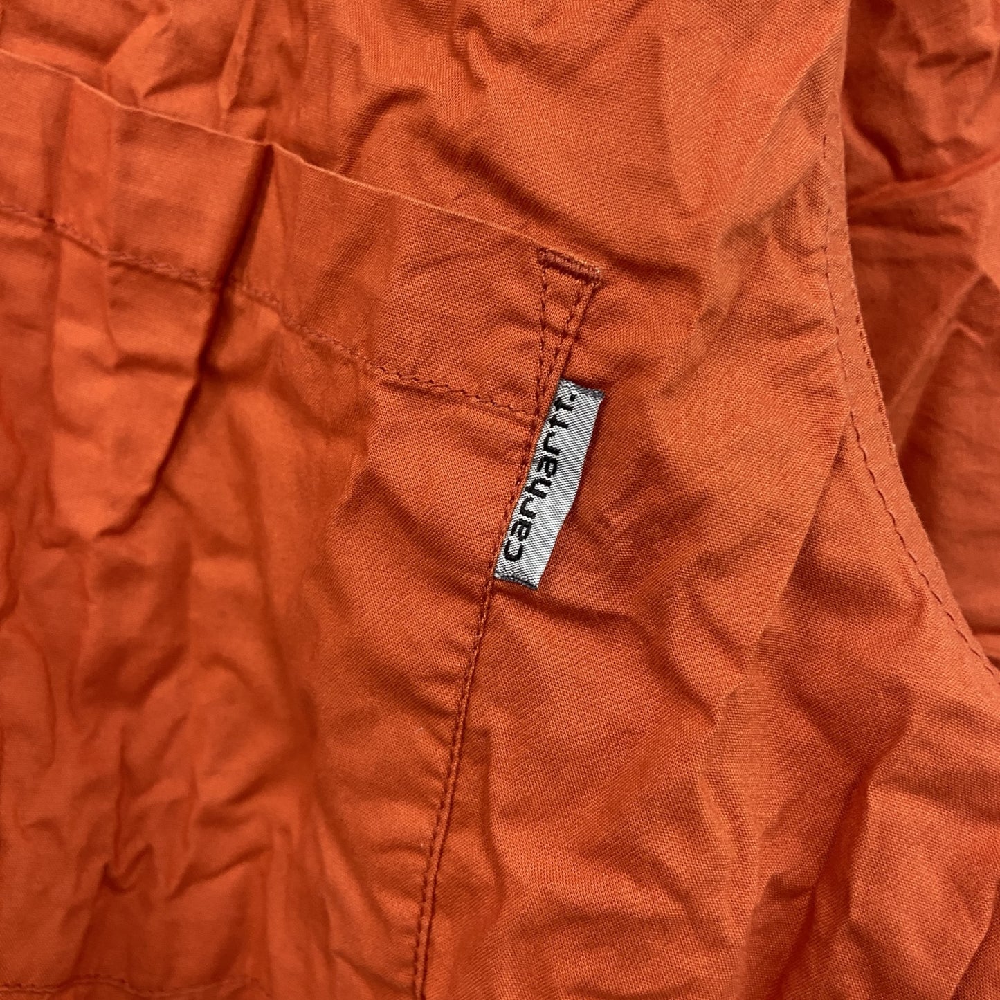 Carhartt　カーハート　半袖ボタンダウンシャツ　ダブルポケット　オレンジ　Mサイズ