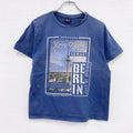 ACTIVE　アクティブ　半袖プリントTシャツ　ベルリンプリント　青　ブルー　Lサイズ　古着