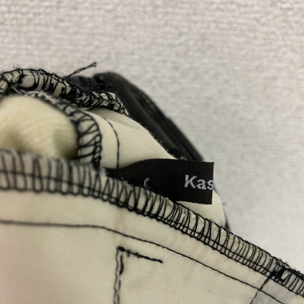 Kastane　カスタネ　レザーハーフパンツ/ショートパンツ　黒　ブラック　Fサイズ　古着