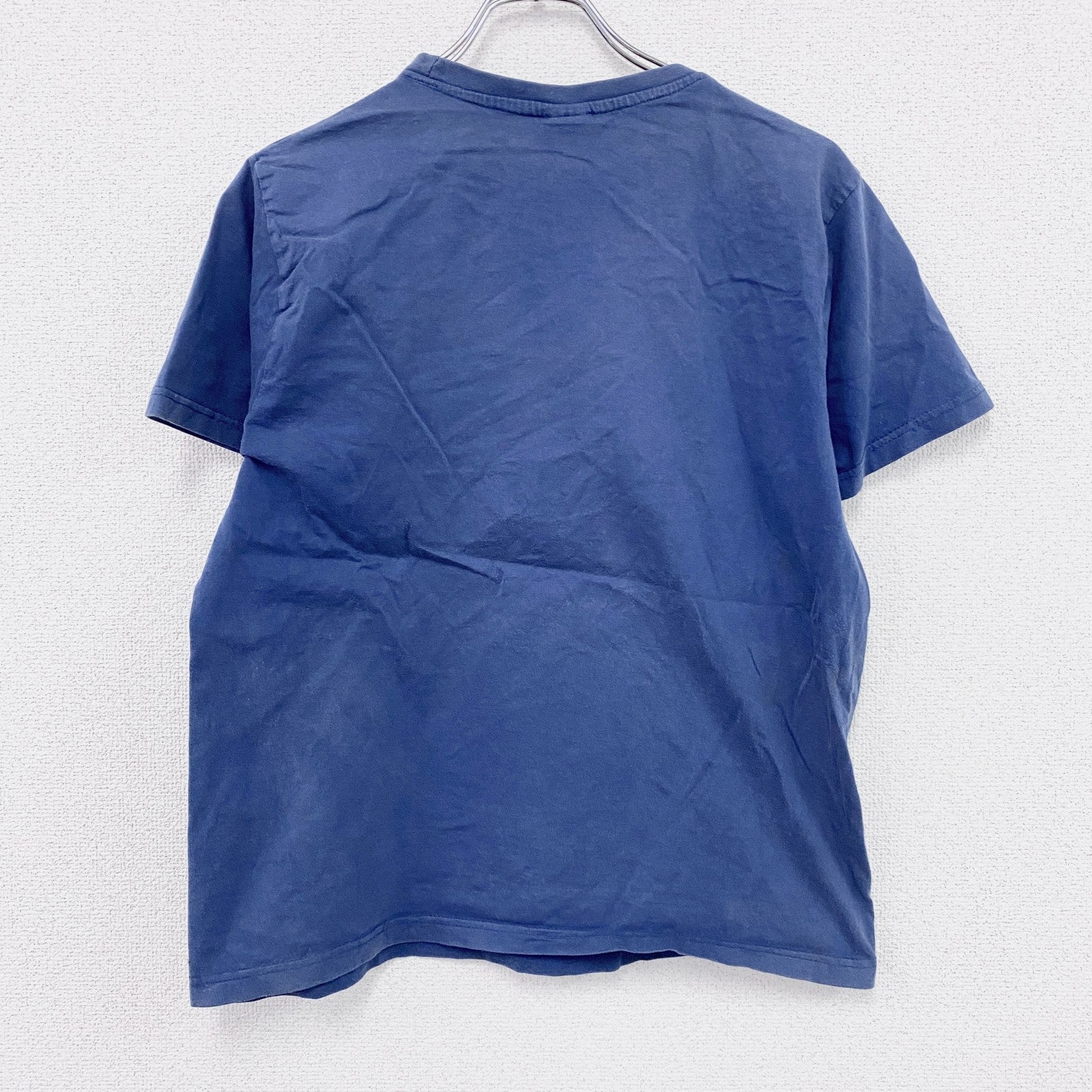 ACTIVE　アクティブ　半袖プリントTシャツ　ベルリンプリント　青　ブルー　Lサイズ　古着