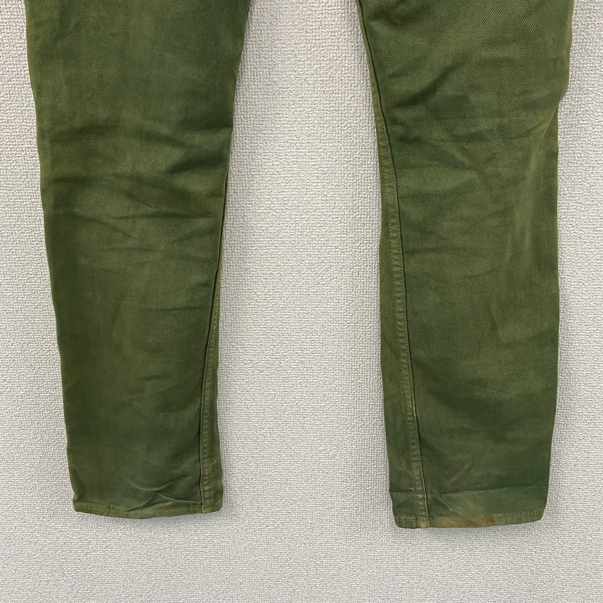 Levi's　リーバイス　505　デニムパンツ　ジップフライ　緑　グリーン　W34サイズ ジーンズ メンズ コットン 古着