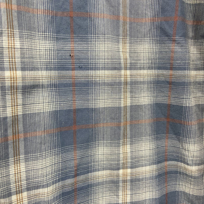 Carhartt　カーハート　半袖ボタンダウンシャツ　ダブルポケット　オンブレチェック　ブルー　青　Sサイズ