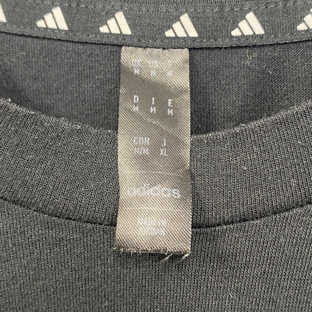 Adidas　アディダス　半袖プリントTシャツ　クルーネック　MLS　メジャーリーグサッカー　黒　ブラック　Ｍサイズ　古着