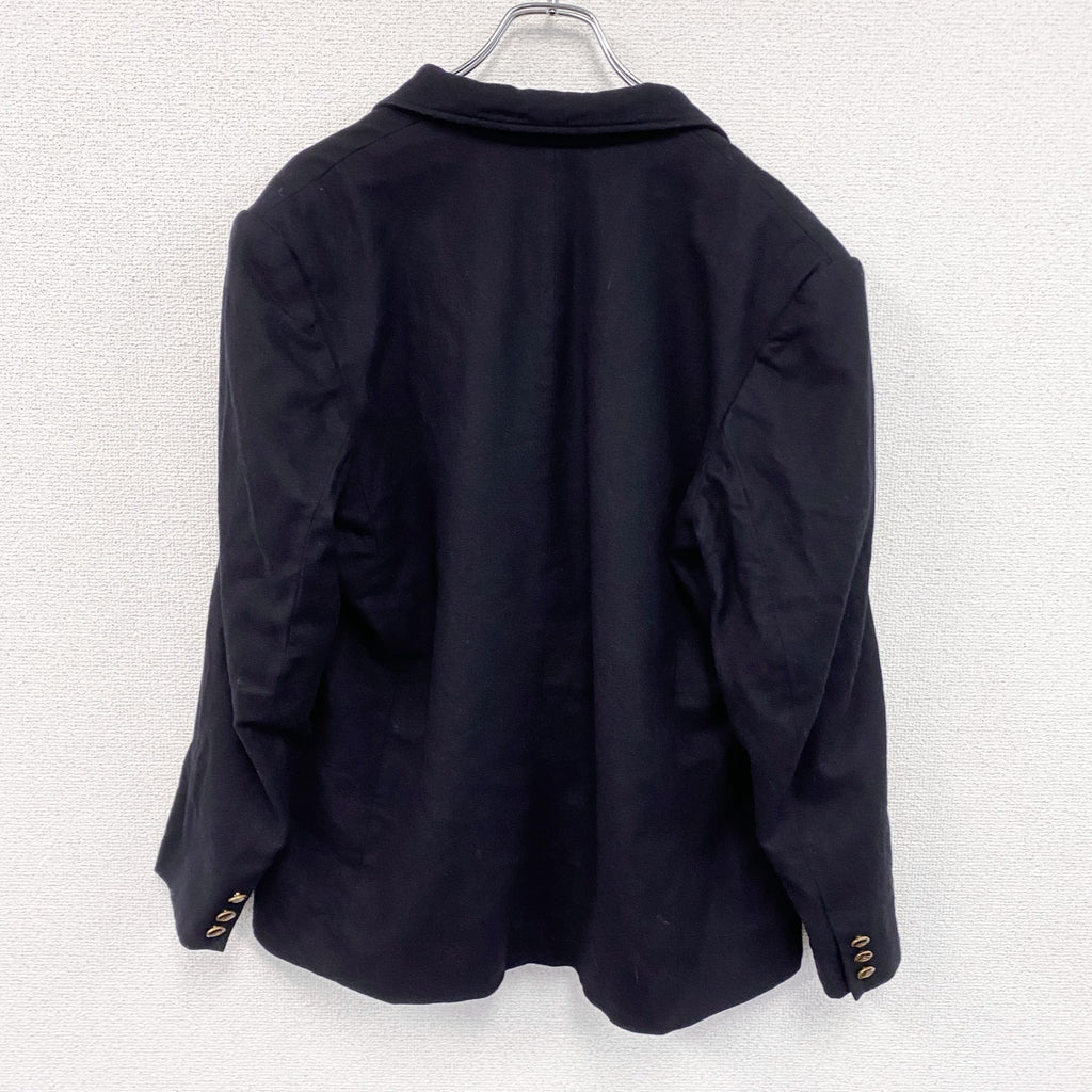 ～70s　PENDELTON　ペンドルトン　ウールテーラードジャケット　ブレザー　2B　黒　ブラック　18サイズ　　ヴィンテージ　古着