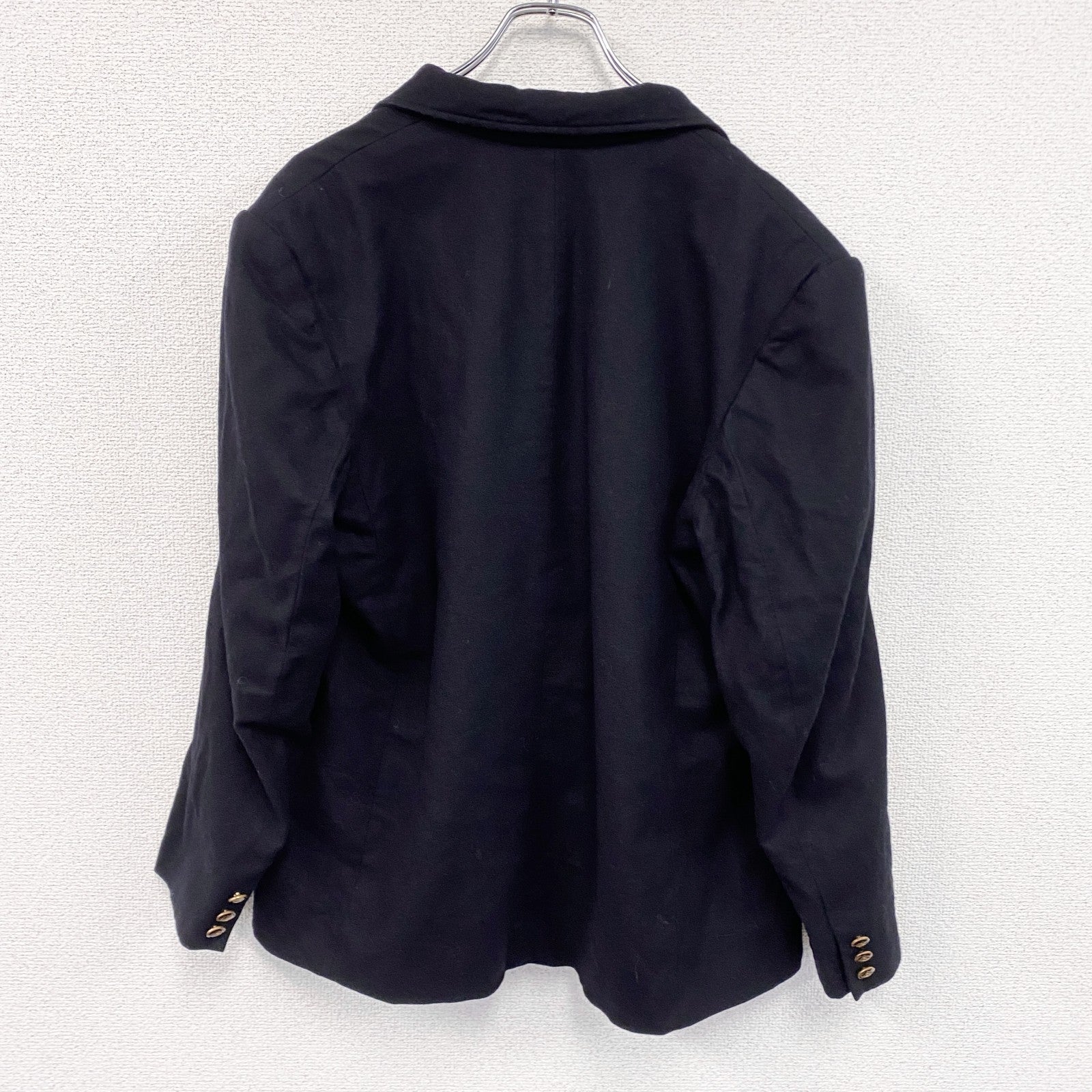 ～70s　PENDELTON　ペンドルトン　ウールテーラードジャケット　ブレザー　2B　黒　ブラック　18サイズ　　ヴィンテージ　古着