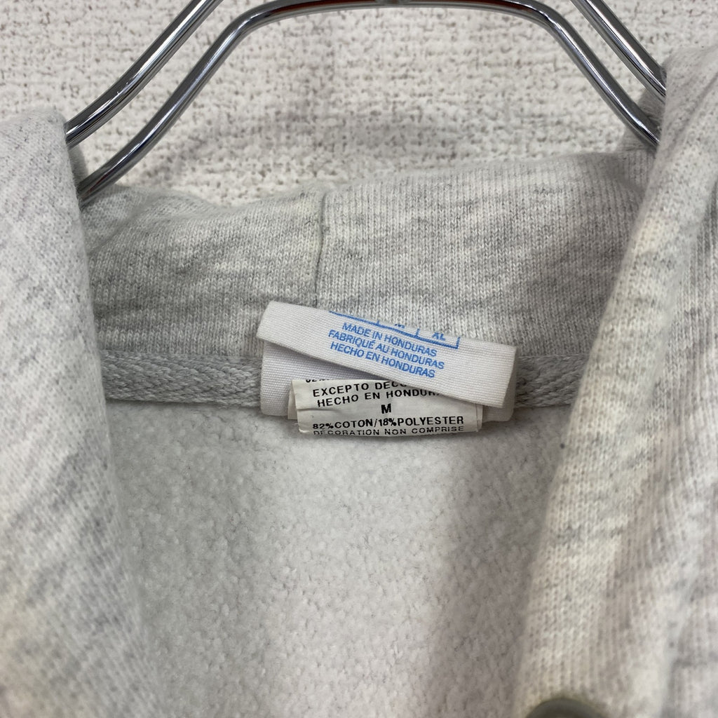 Champion　チャンピオン　リバースウィーブ　スウェットパーカー/フーディー　刺ロゴ　ワンポイント　現行　霜降りグレー　Mサイズ トレーナー スウェットトップス フード付き 古着