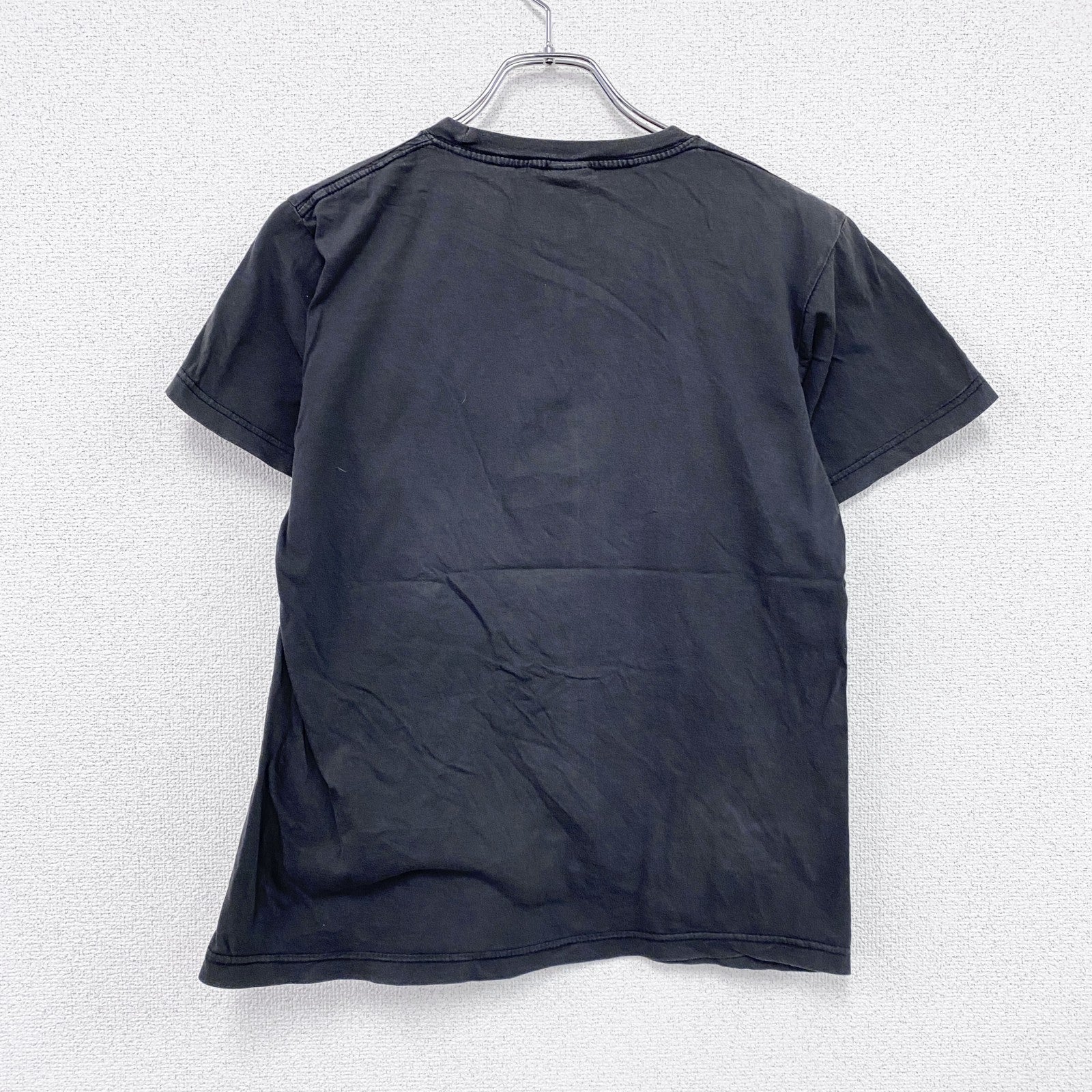 KOKSE　半袖プリントTシャツ　イタリア　ユーロ　アートプリント　ビックロゴ　ダークグレー　Mサイズ　古着