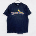 90s～　YORK　ヨーク　半袖プリントTシャツ　スーベニア　ヴィンテージ　黒　ブラック　Lサイズ　古着