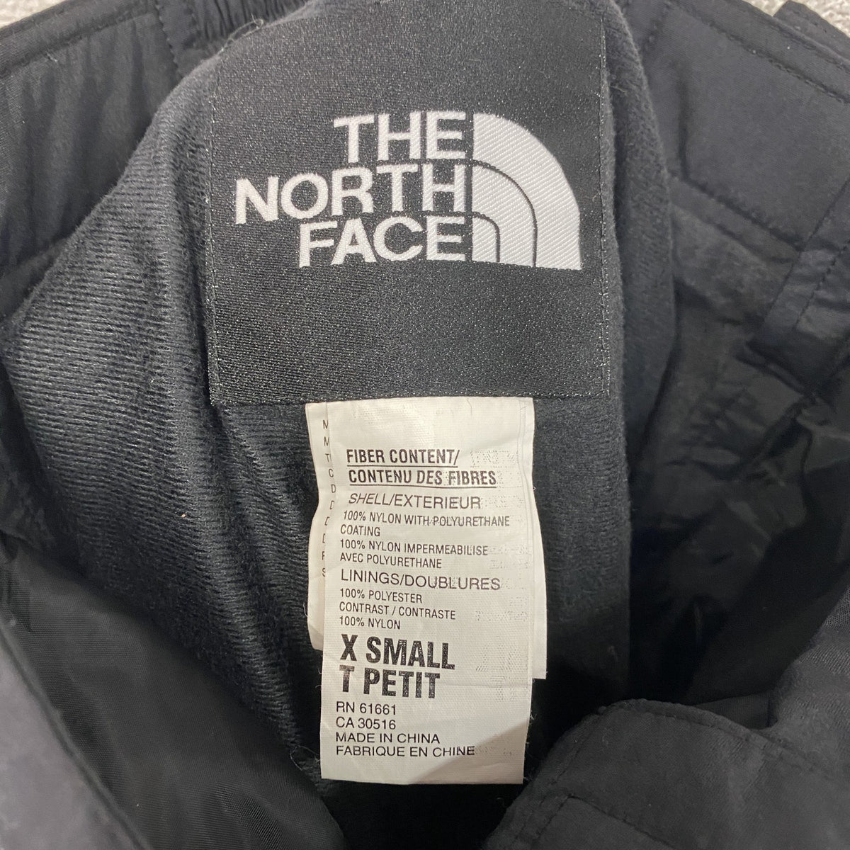 THE NORTH FACE　ザ・ノースフェイス　パンツ　スノーボードウェア　スキーウェア　ナイロン　黒　ブラック　XSサイズ　