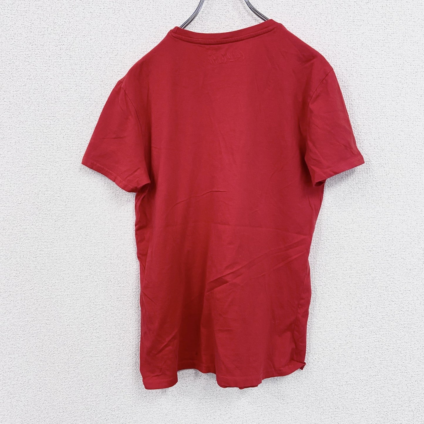 Coca-Cola　コカ・コーラ　半袖プリントTシャツ　企業ロゴ　デカロゴ　赤　レッド　Mサイズ