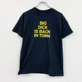 Danny Duncan　ダニーダンカン　半袖プリントTシャツ　メッセージT　エロT　4連プリント　黒　ブラック　Lサイズ　古着