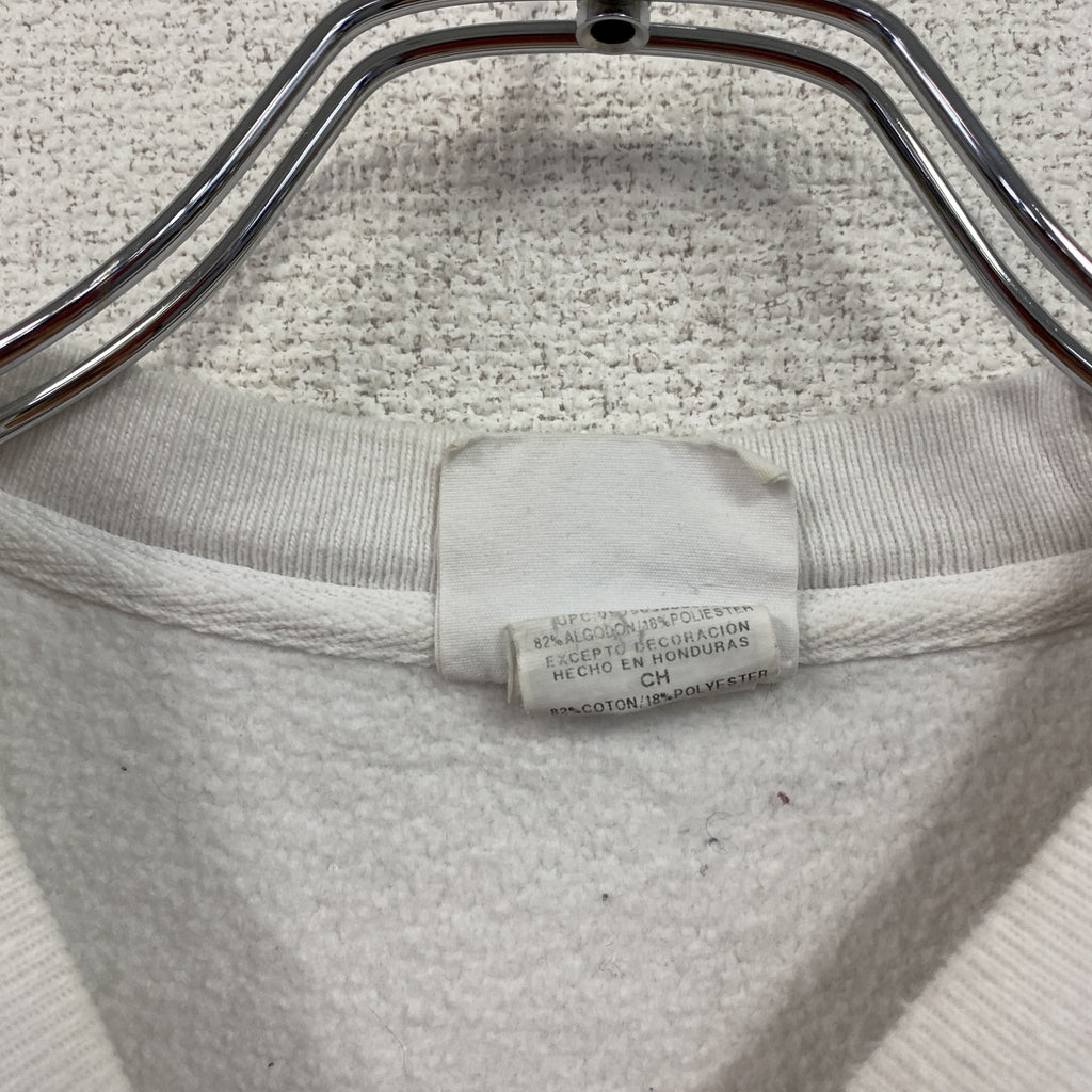 Champion　チャンピオン　リバースウィーブ　スウェット/トレーナー　ヘビーウエイト　現行　刺繍ロゴ　白　ホワイト　Sサイズ　古着