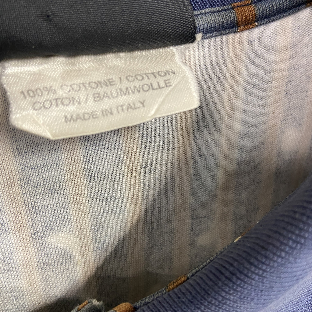 CELINE セリーヌ　HOMME　半袖ポロシャツ　総柄　ブラック　Mサイズ　古着