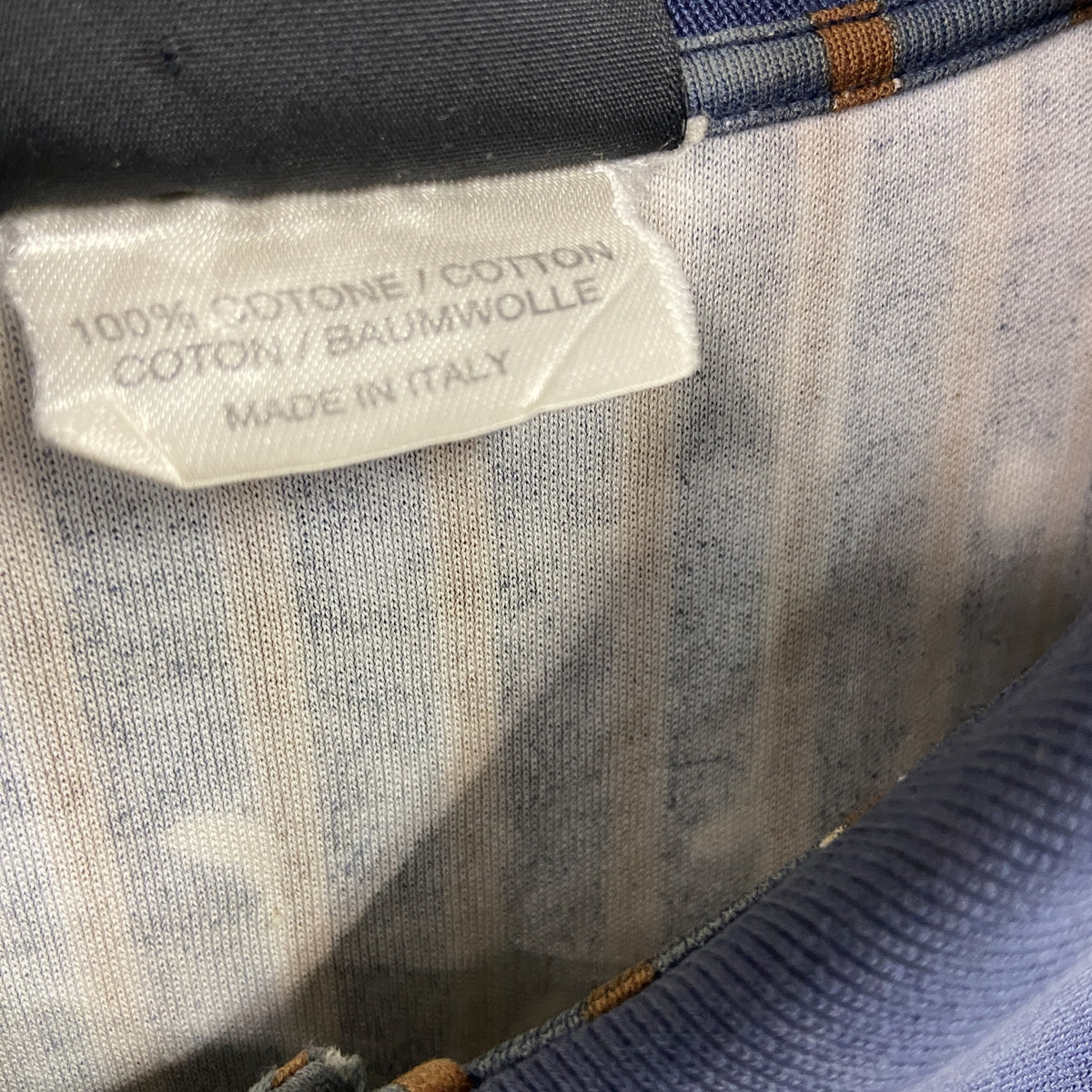 CELINE セリーヌ　HOMME　半袖ポロシャツ　総柄　ブラック　Mサイズ　古着