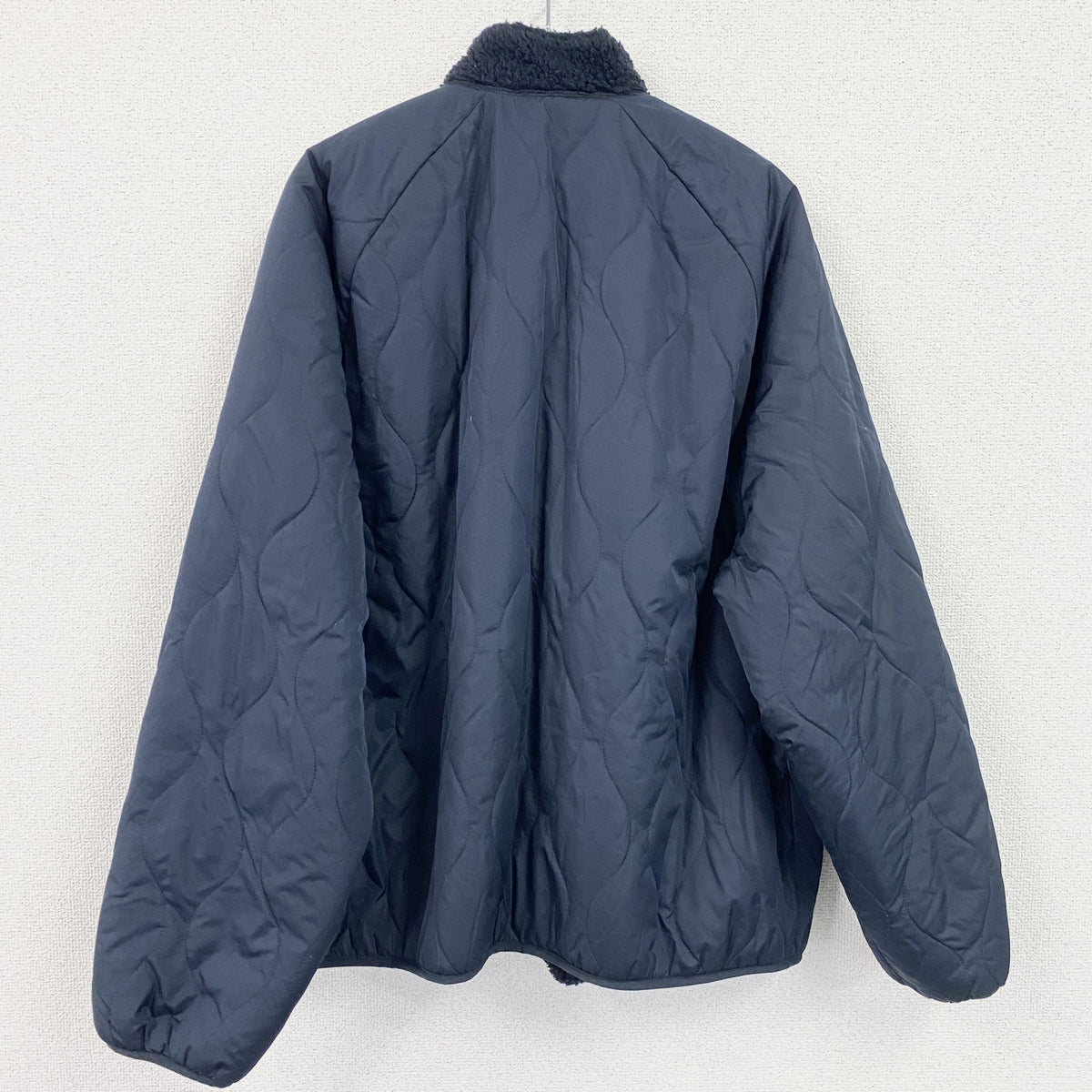 GAP　ギャップ　フリースジャケット/ボアジャケット　リバーシブル　キルティング　紺　ネイビー　XLサイズ　