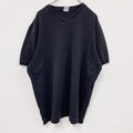 00s　OLD NAVY　オールドネイビー　半袖Tシャツ　リブ編み　ヴィンテージ　黒　ブラック　2XLサイズ　古着