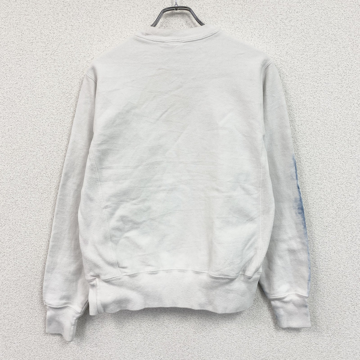 Champion　チャンピオン　リバースウィーブ　スウェット/トレーナー　ヘビーウエイト　現行　刺繍ロゴ　白　ホワイト　Sサイズ　古着