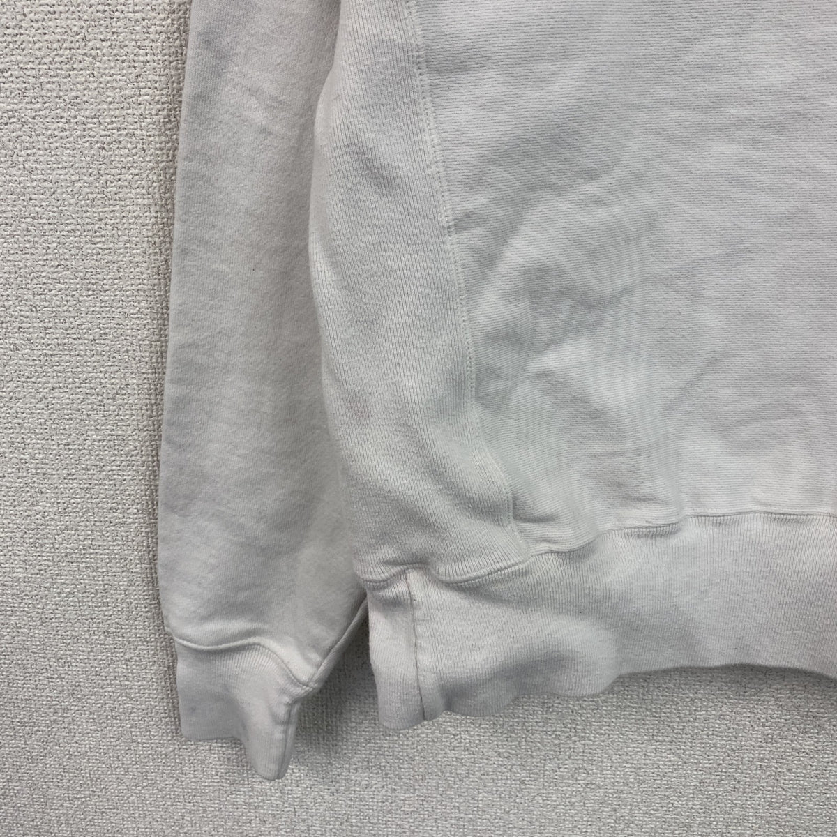 Champion　チャンピオン　リバースウィーブ　スウェット/トレーナー　ヘビーウエイト　現行　刺繍ロゴ　白　ホワイト　Sサイズ　古着