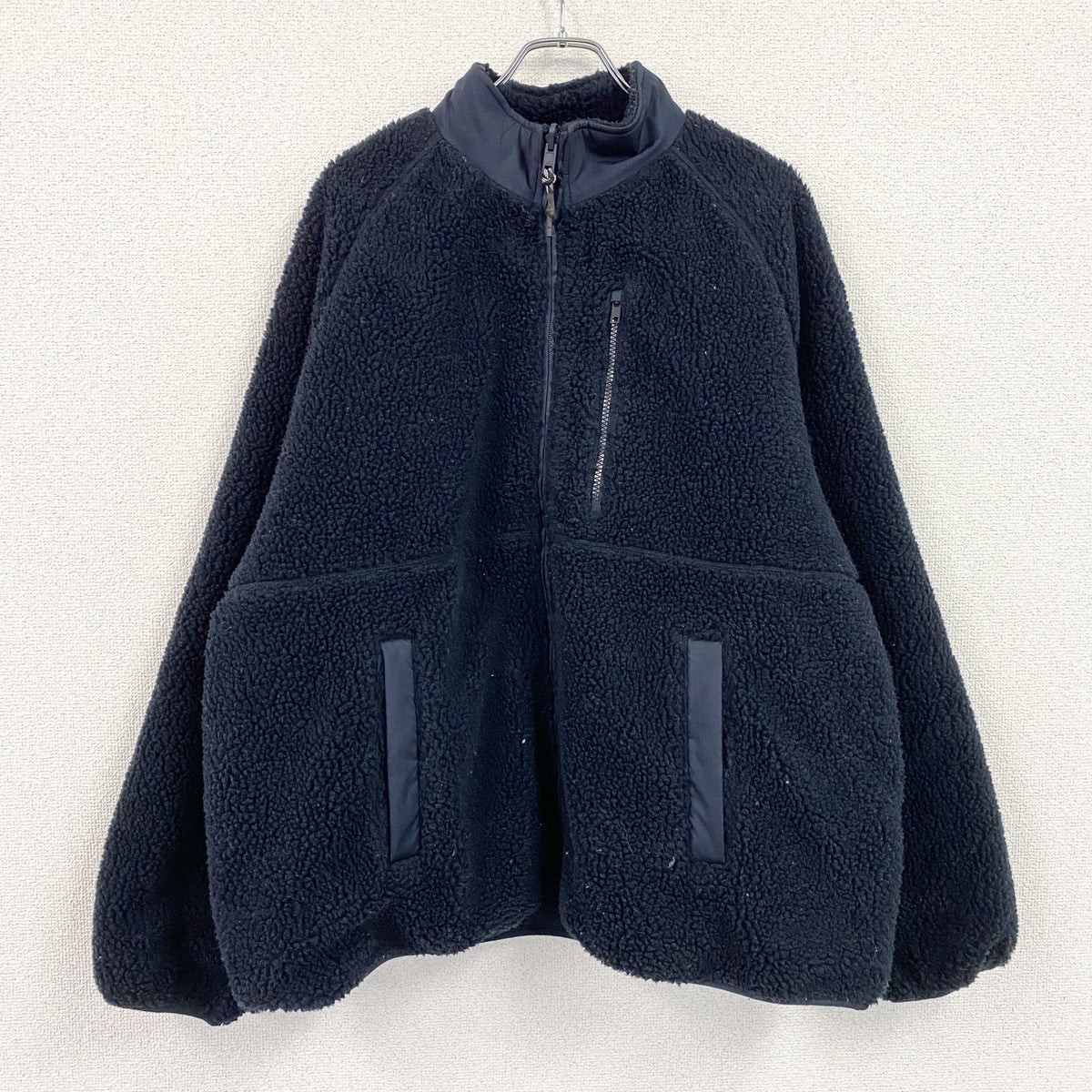 GAP　ギャップ　フリースジャケット/ボアジャケット　リバーシブル　キルティング　紺　ネイビー　XLサイズ　